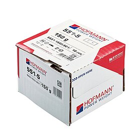 adhesive weight Hofmann Power Weight -Typ 551- 150 g, Lead, silver