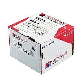 adhesive weight Hofmann Power Weight -Typ 551- 300 g, Lead, silver