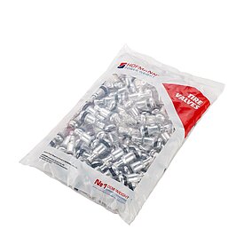 100x Reifenventil montiert TR414L Hofmann Power Weight Gummiventil Felgen Ventil